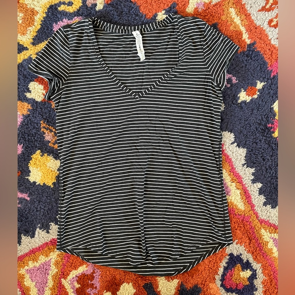 Lululemon striped lounge tshirt